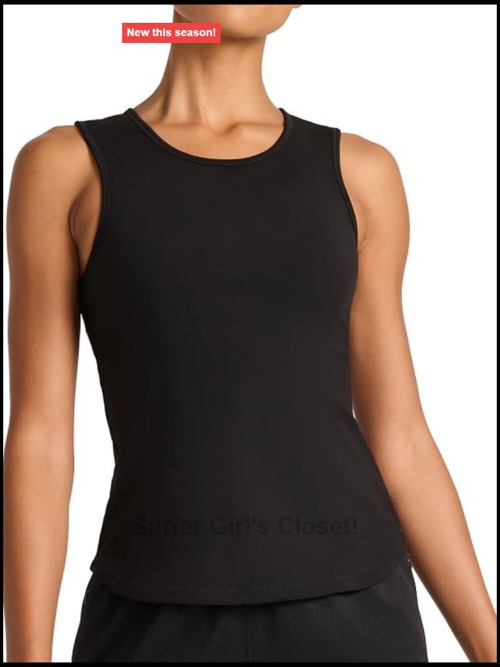 Medium Impact Tank Top with Built-in Sports Bra Sleeveless Polyester Spandex